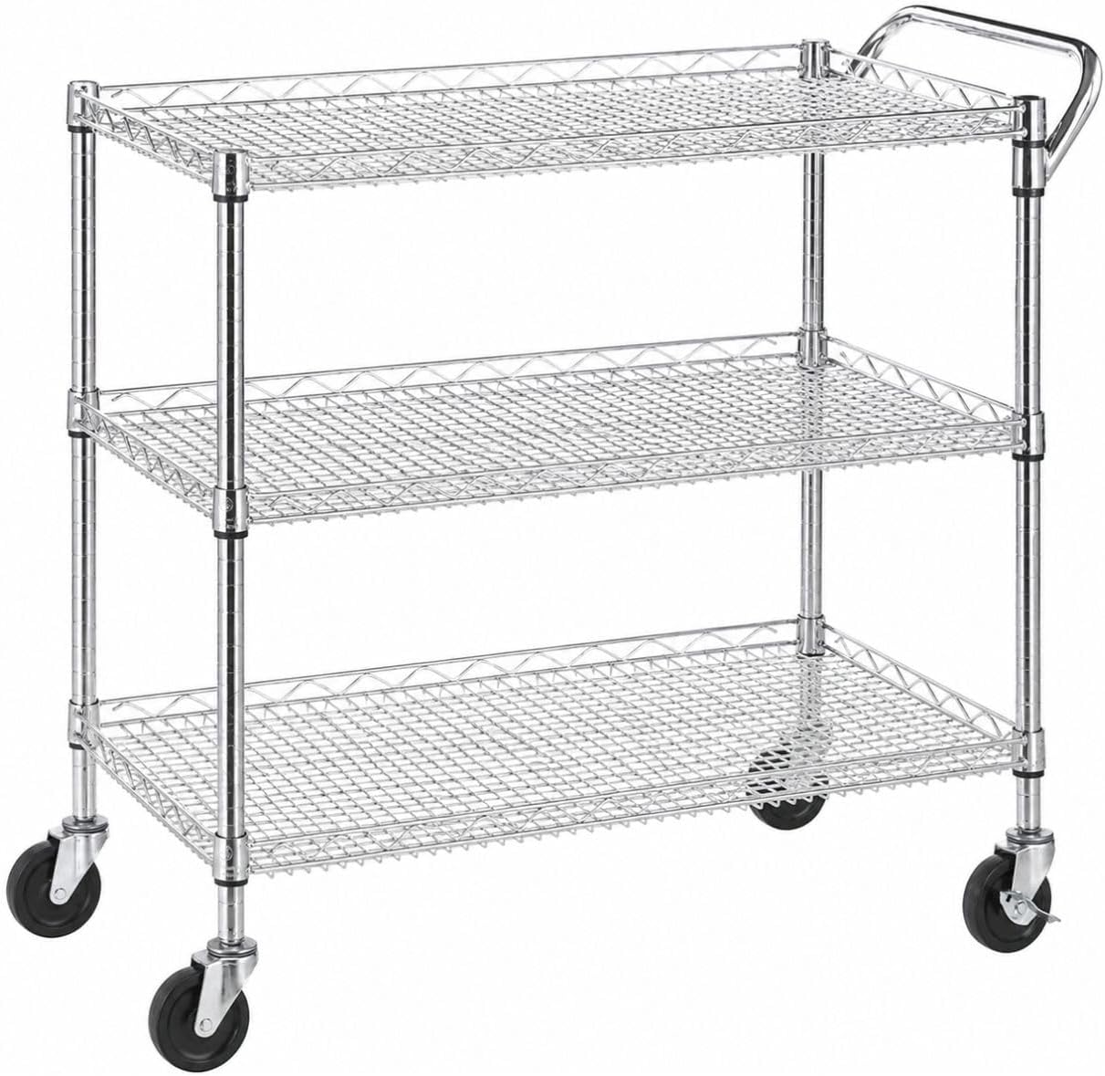 Commercial Kitchen And Bar - Heavy Duty Rolling Utility Kitchen Cart